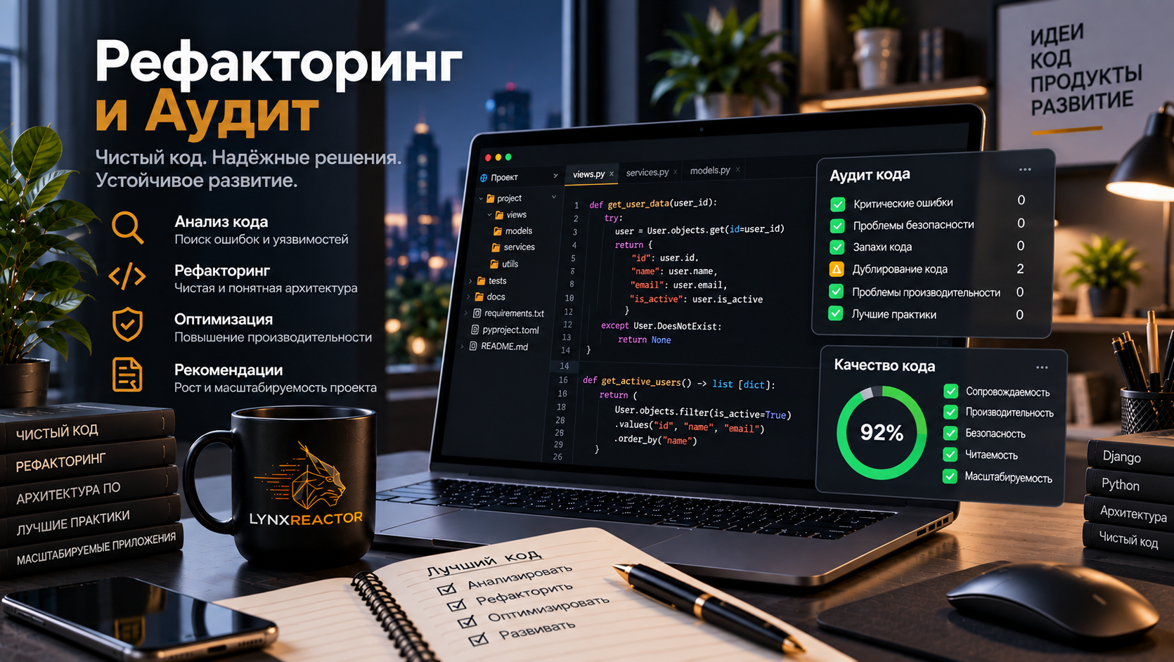 Сайт уже работает. Но его можно сделать лучше.